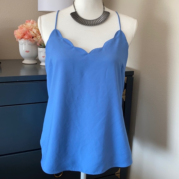 J. Crew Tops - J. by J.Crew Scalloped Neckline Tank